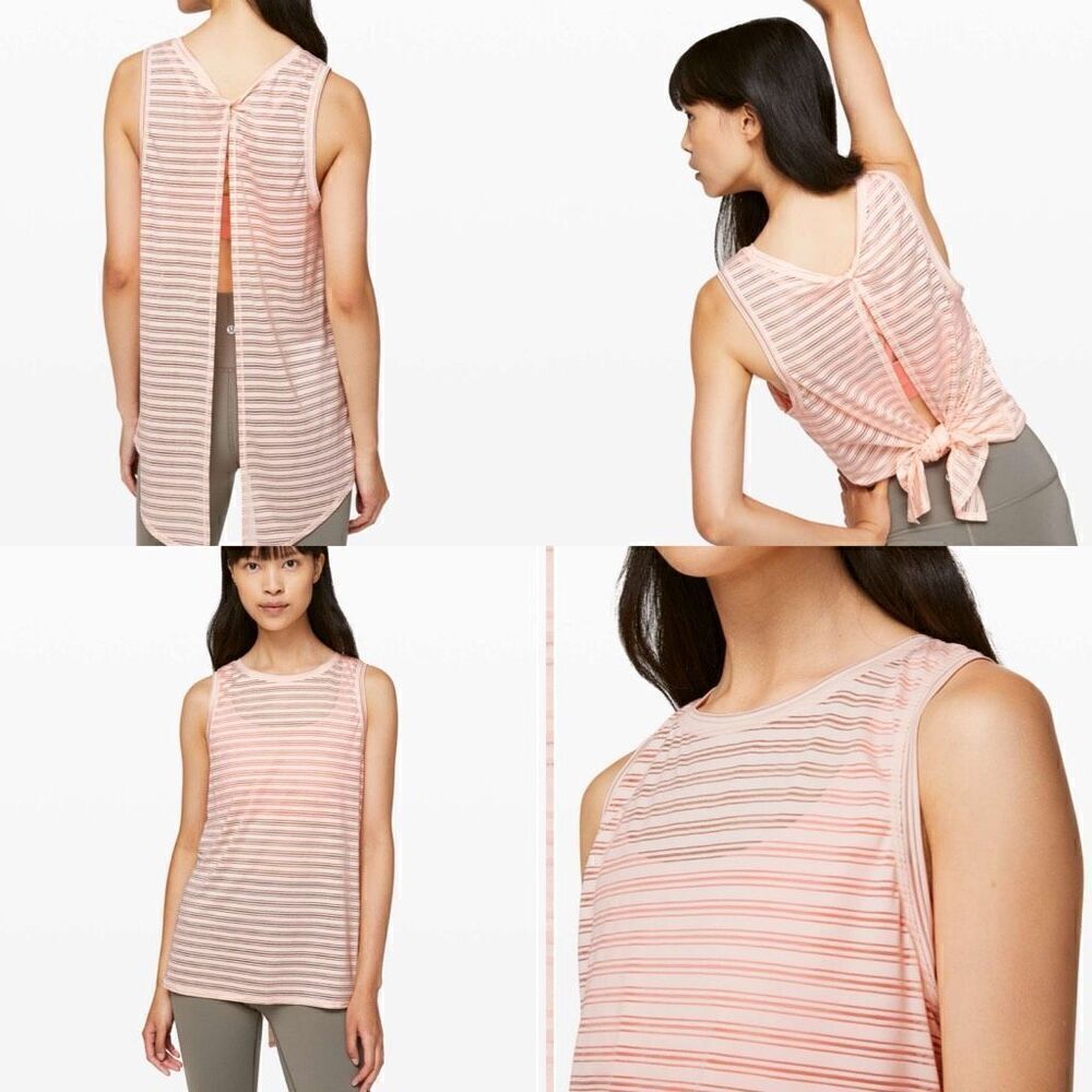 Lululemon Meet Halfway Tank *Striped size 6